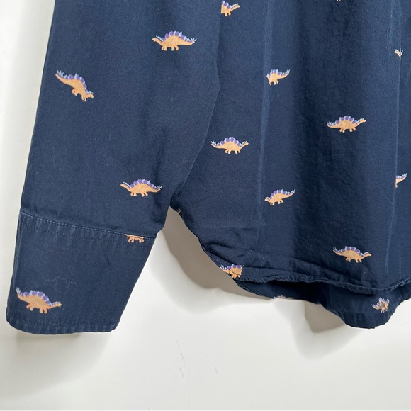 Bonobos Men’s Navy Dinosaur Print Button Up Shirt Size XXL - Picture 4 of 9